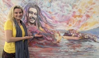 Rus Ressam Amasra’yı Ebru Sanatıyla Buluşturuyor